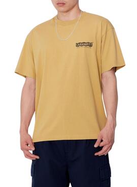 T-Shirt Carhartt Stamp Gelb für Männer