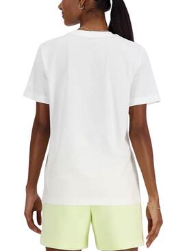 T-Shirt New Balance Density Weiß für Frauen