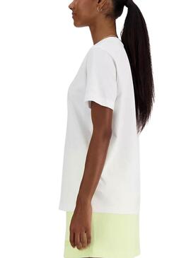 T-Shirt New Balance Density Weiß für Frauen