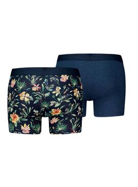 Pack Boxer Levis Flower blau für Herren