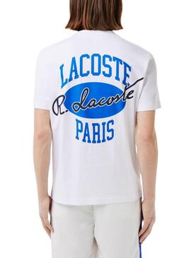 T-Shirt Lacoste Heritage Weiß für Herren