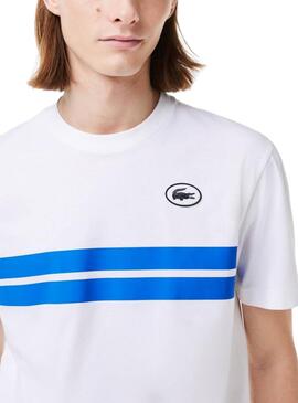 T-Shirt Lacoste Heritage Weiß für Herren