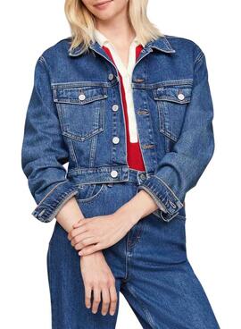 Tommy Jeans Claire Trucker Blue Jeansjacke für Damen.