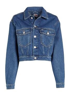 Tommy Jeans Claire Trucker Blue Jeansjacke für Damen.