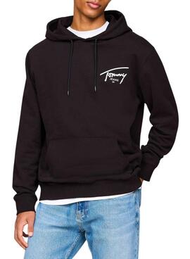 Sweatshirt Tommy Jeans Logo Signature Schwarz