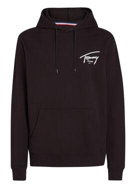 Sweatshirt Tommy Jeans Logo Signature Schwarz