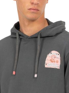 Sweatshirt Der Octopus Sealovers grau für Männer