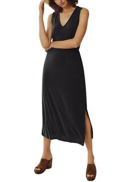 Schwarzes Vila Modala-Kleid für Frauen