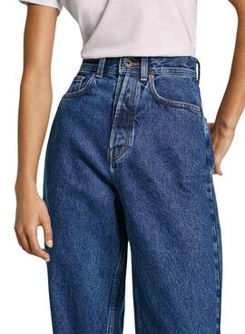 Hose Pepe Jeans Barrel dunkle Denim für Frauen