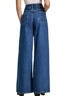 Hose Pepe Jeans Barrel dunkle Denim für Frauen