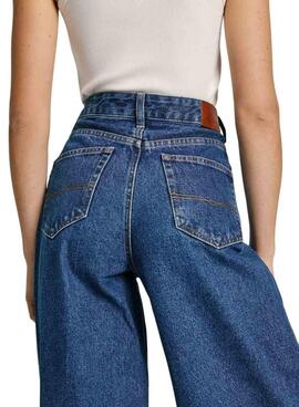 Hose Pepe Jeans Barrel dunkle Denim für Frauen