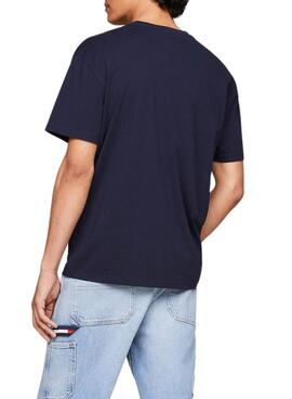 T-shirt Tommy Jeans Regular in Dunkelblau für Herren