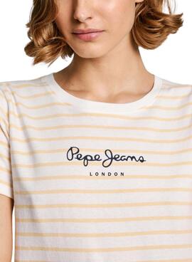 T-Shirt Pepe Jeans Elba gelb für Frauen