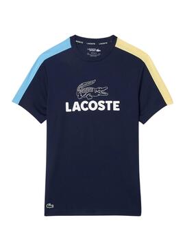 T-Shirt Lacoste Tennis Colorblock Dunkelblau für Herren