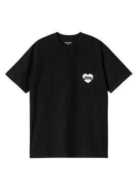 T-Shirt Carhartt Amour Pocket schwarz für Männer