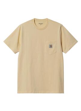 T-Shirt Carhartt Pocket beige für Männer