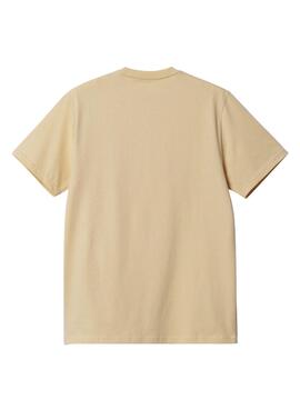 T-Shirt Carhartt Pocket beige für Männer