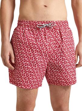 Badehose Pepe Jeans Print Rot für Herren