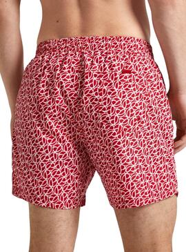 Badehose Pepe Jeans Print Rot für Herren