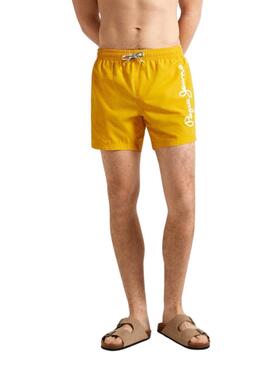 Badehose Pepe Jeans Logo Gelb für Herren