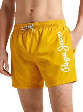 Badehose Pepe Jeans Logo Gelb für Herren