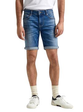 Shorts Pepe Jeans Denim Slim Blau für Herren