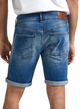 Shorts Pepe Jeans Denim Slim Blau für Herren