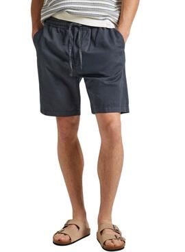 Shorts Pepe Jeans Leinen Marineblau für Herren.