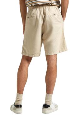 Shorts Pepe Jeans Leinen Beige für Herren.