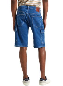 Shorts Pepe Jeans Relaxt Blau für Herren