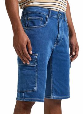 Shorts Pepe Jeans Relaxt Blau für Herren