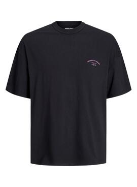 T-Shirt Jack and Jones Santorini Schwarz für Männer