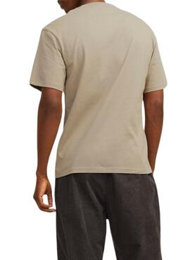 T-Shirt Jack and Jones Jorsequioia Sand für Männer