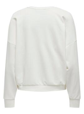 Sweatshirt Only Layla beige für Frauen.