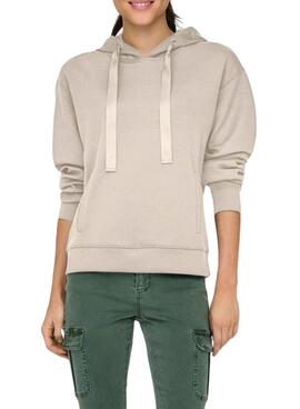 Only hoodie Lalina beige Damen 