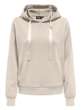 Only hoodie Lalina beige Damen 