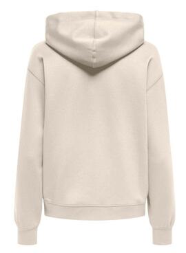 Only hoodie Lalina beige Damen 