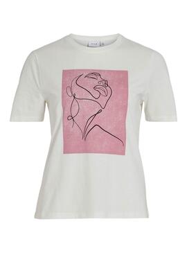 T-Shirt Vila Sybil rosa für Damen