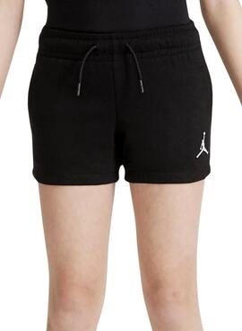 Jordan Essentials Sportshorts in Schwarz für Mädchen.