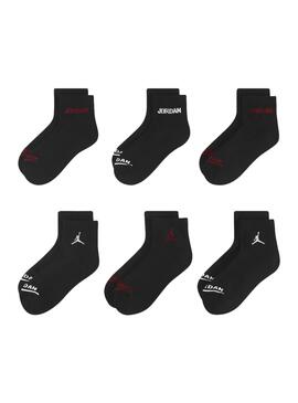 Jordan socken Legend Schwarz für Mädchen und Jungen.