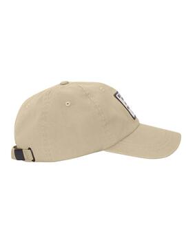 Kappe Ecoalf Patch Beige für Männer und Frauen.