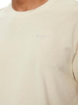 T-Shirt Pepe Jeans Basic mit bedrucktem Logo für Herren.