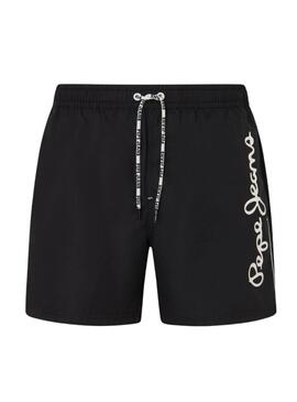 Badeshorts Pepe Jeans Logo Schwarz für Herren