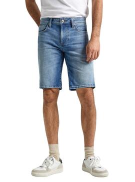 Shorts Pepe Jeans Slim Blau für Herren
