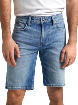 Shorts Pepe Jeans Slim Blau für Herren