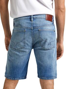 Shorts Pepe Jeans Slim Blau für Herren
