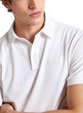 Poloshirt Pepe Jeans Harper Weiß für Herren