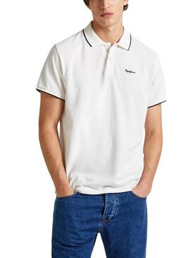 Poloshirt Pepe Jeans Hans Weiß für Herren