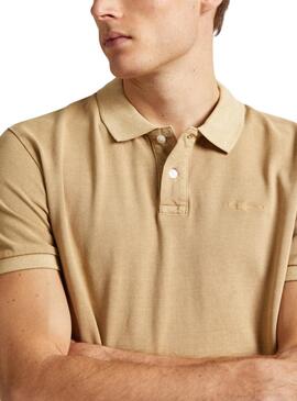 Polo Pepe Jeans New Oliver Beige für Herren