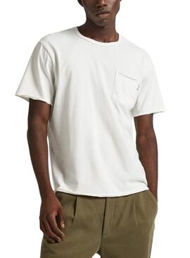 T-Shirt Pepe Jeans Carrinson Weiß für Herren